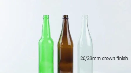 Fabrikpreis benutzerdefinierte 330 ml 500 ml 640 ml 750 ml grüne Bierglasflasche